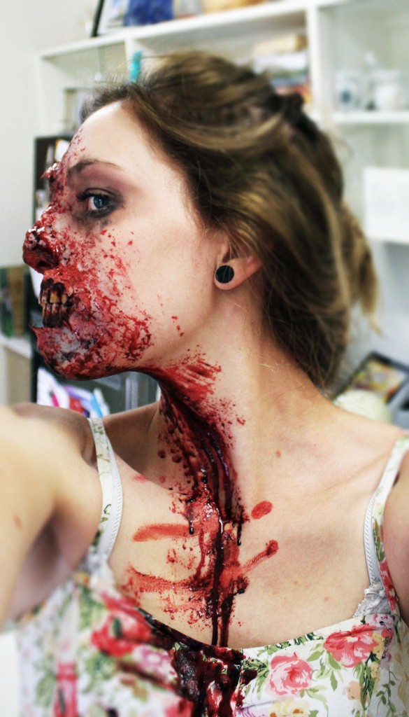make-up zombie pour Halloween 2013