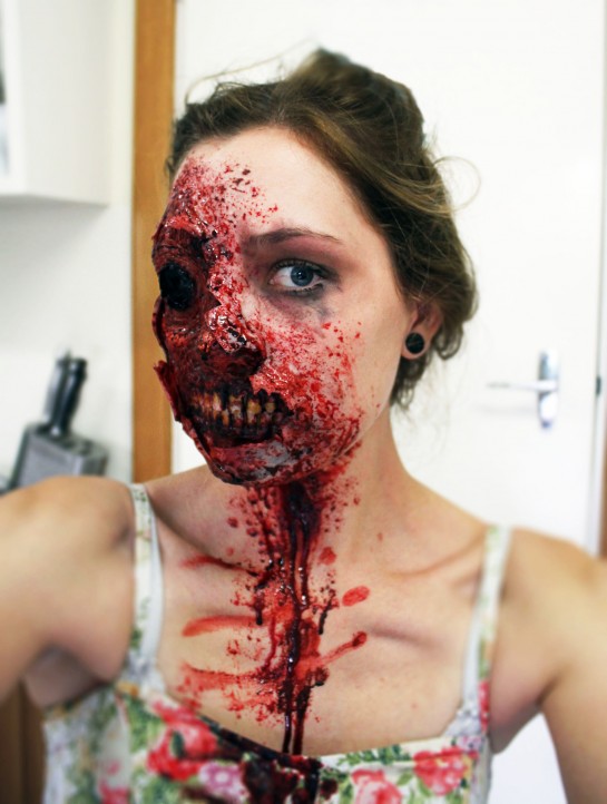 Make-up zombie pour Halloween 2013