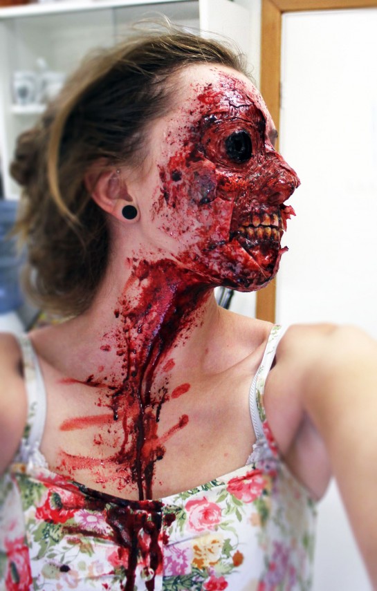 Maquillage zombie pour Halloween 2013