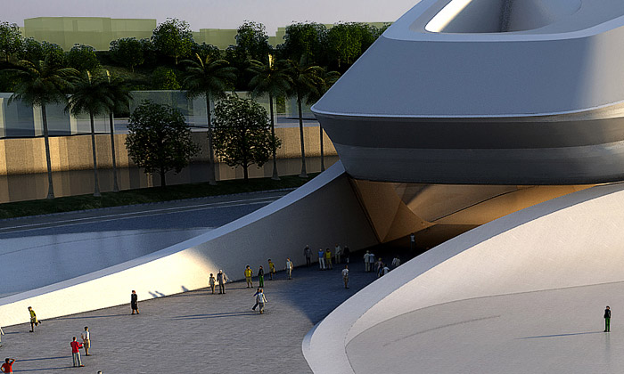 Le grand théâtre du Rabat par l'architecte Zaha Hadid