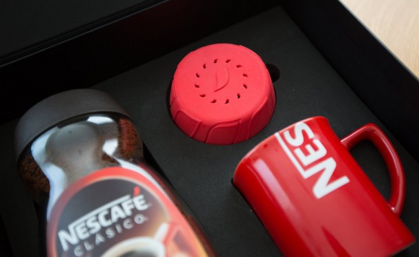 design-packaging-nescafé-impression-3D-réveil-Alarm Clock 