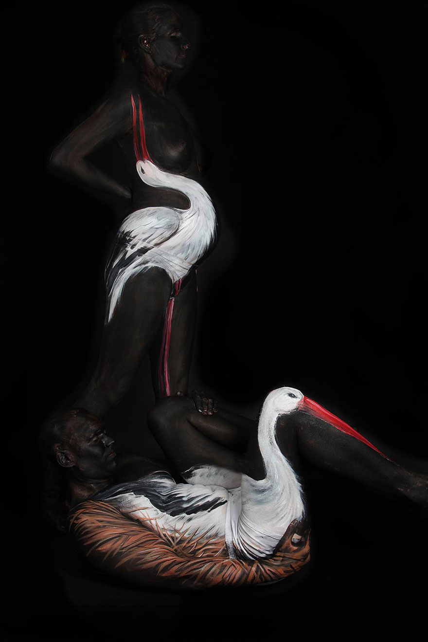 Gesine Marwedel-body-painting-art-peinture-photographie