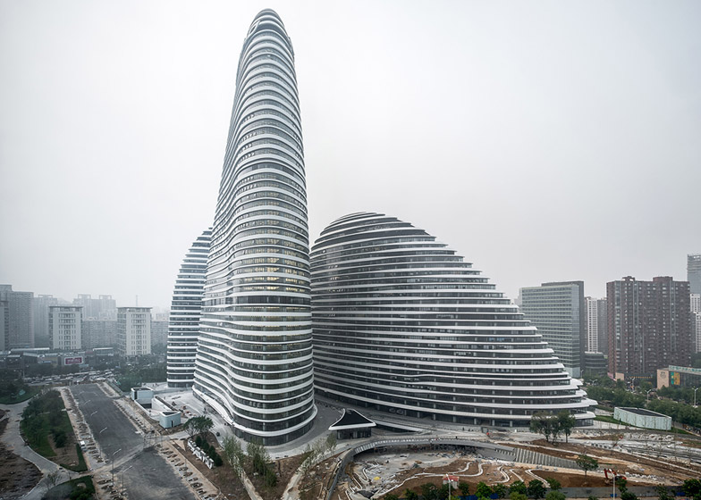 complexe angjing soho par l'architecte Zaha Hadid