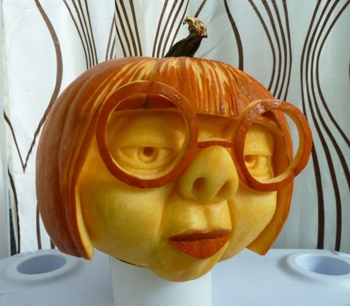 decoration-citrouille-halloween-table-culinaire-sculpture-art-contemporain-création-design-pastèque-clive cooper