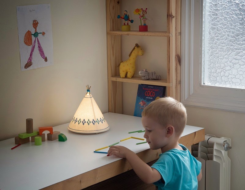 lampe en bois pour bureau enfant